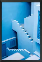 La Muralla Roja bleu azul - affiche architecture