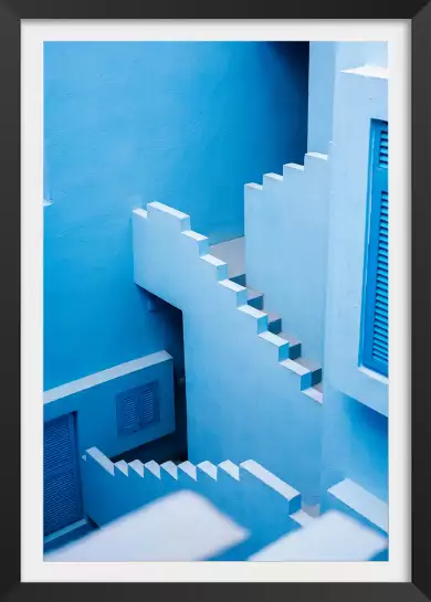 La Muralla Roja bleu azul - affiche architecture