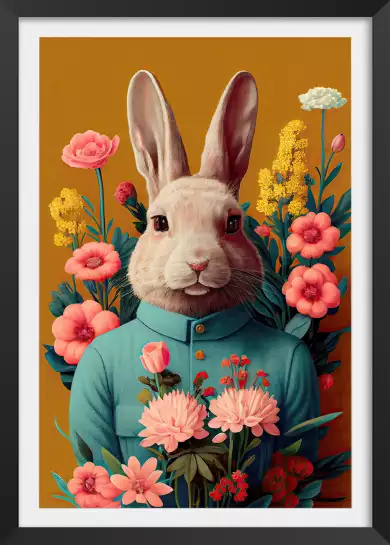 M. Lapin de Pâques - affiche lapin
