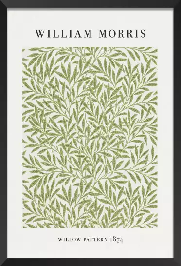 Motif de saule - affiche feuille