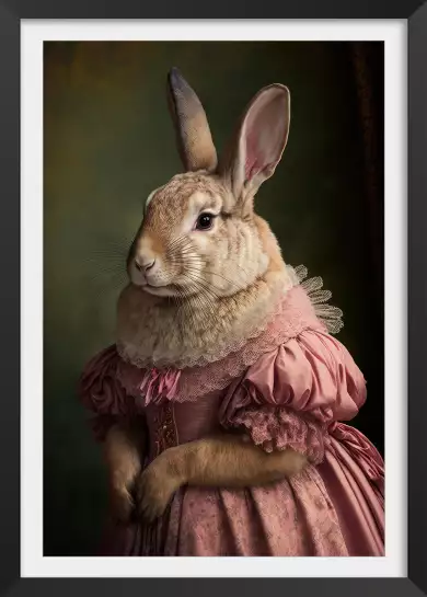 La fille Bunny - affiche lapin
