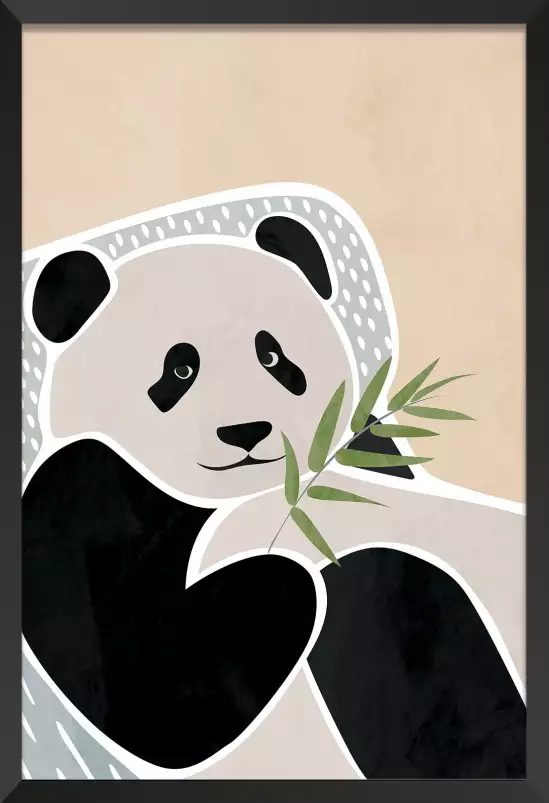 Scandi Panda - affiche pour enfant