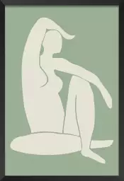 Figurine Matisse verte - affiches minimalistes