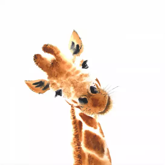 Charmante girafe - poster enfants