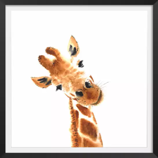 Charmante girafe - poster enfants
