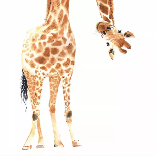 Coucou de girafe - affiche enfant