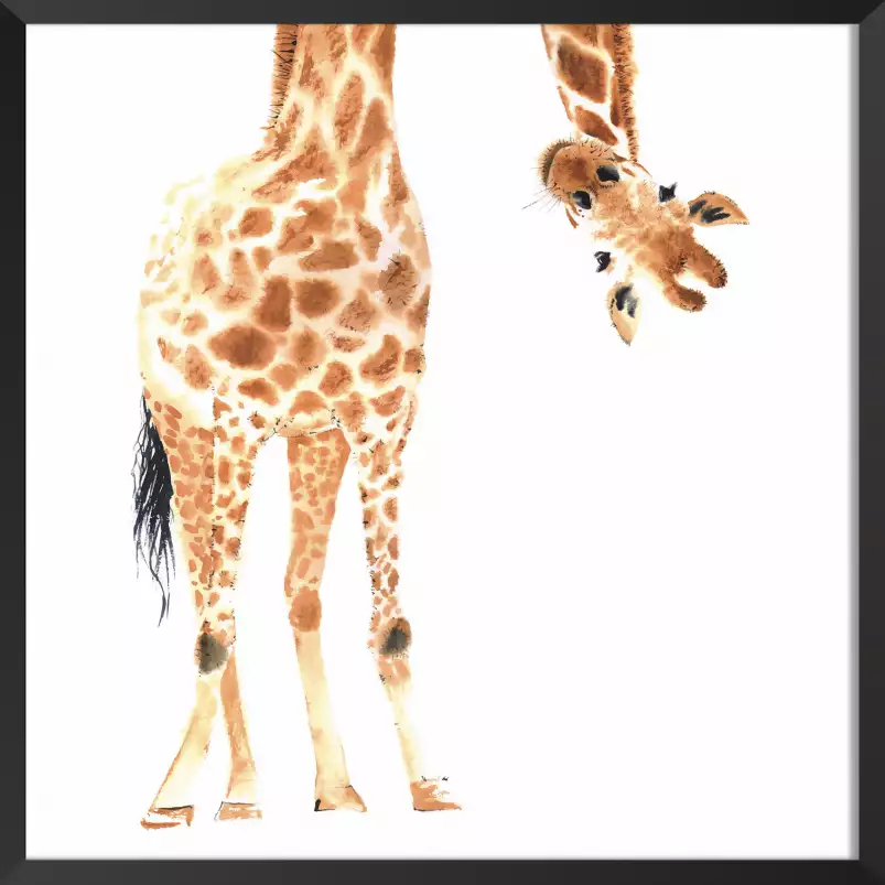 Coucou de girafe - affiche enfant