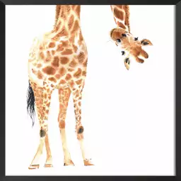 Coucou de girafe - affiche enfant