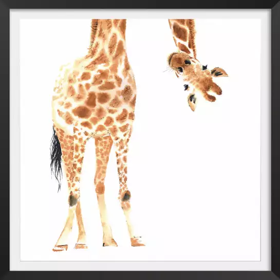 Coucou de girafe - affiche enfant