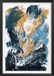 Mer d'Or - poster art abstrait