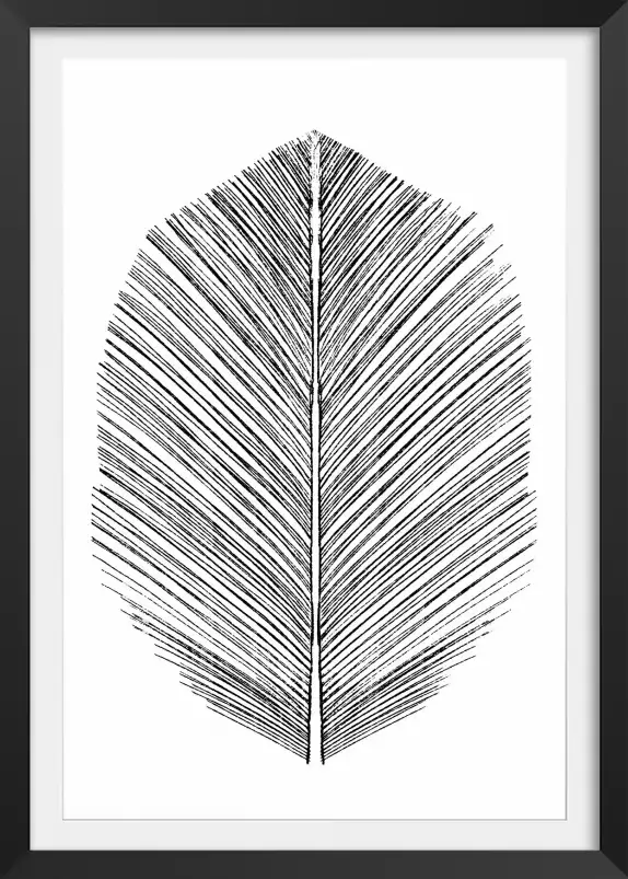 Plume en traits fins - tableau art deco contemporain