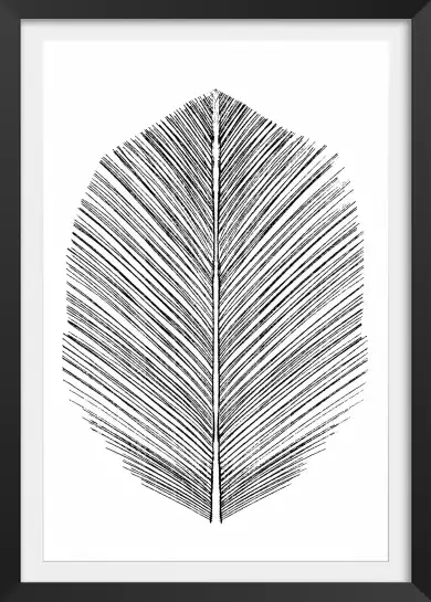 Plume en traits fins - tableau art deco contemporain