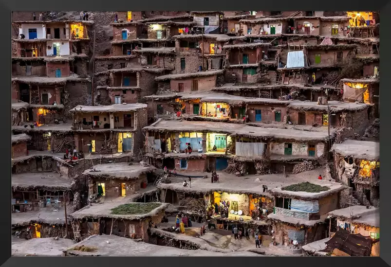 Architecture de terre en Iran - photographie paysage