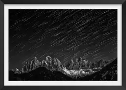 Météorites et Dolomites - affiche montagne