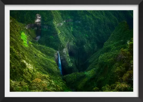 Trou de Fer Ile de la Reunion - affiche montagne