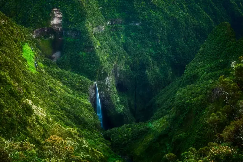 Trou de Fer Ile de la Reunion - affiche montagne