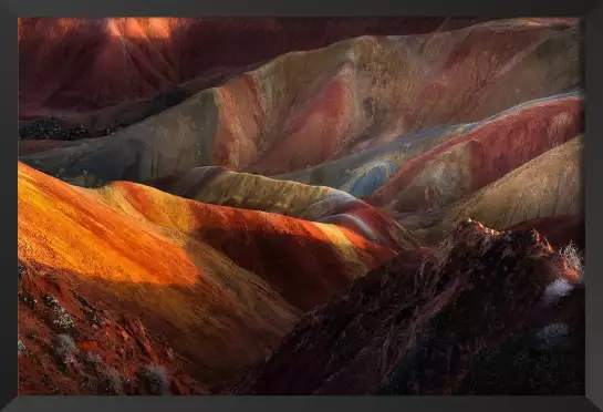 Reliefs de Danxia - tableau paysage