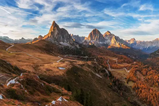 L'automne dans les Dolomites - paysage montagne