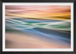 Vagues de couleur - poster abstrait