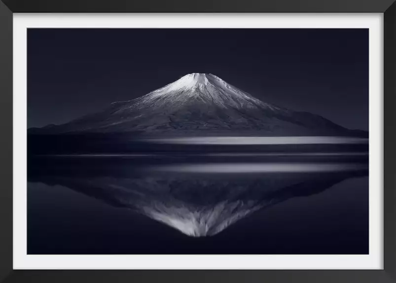 Réflexion sur le mont Fuji - tableau paysage