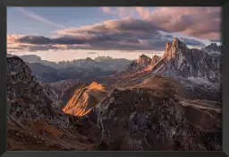 Sentier dans les dolomites - affiche montagne