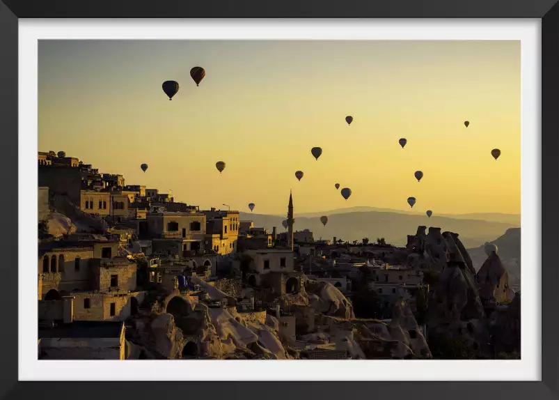 Lever de soleil sur la Cappadoce - paysage ciel