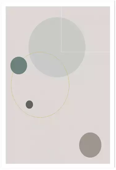 Orbite spatiale 4 - poster geometrique