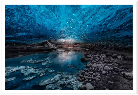 Grotte de glace - paysage hiver