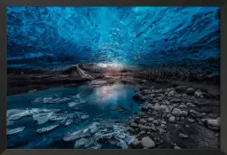 Grotte de glace - paysage hiver