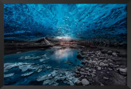 Grotte de glace - paysage hiver