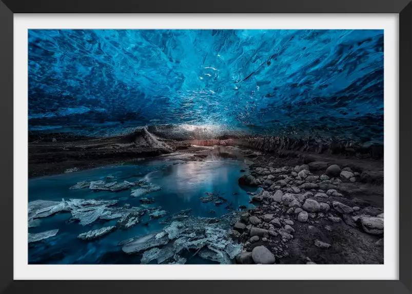 Grotte de glace - paysage hiver