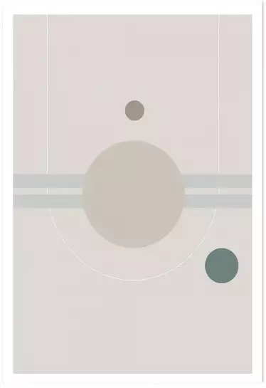 Orbite spatiale 3 - poster geometrique