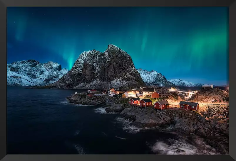 Danser au-dessus de Hamnoy - affiche paysage