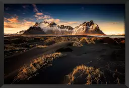 La corne de l'ouest Islande - affiche paysage