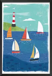 Baie en Bretagne - affiche enfant