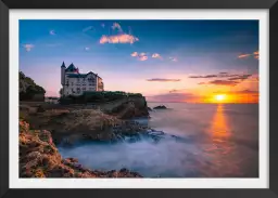 Souvenir de Biarritz - affiche paysage mer