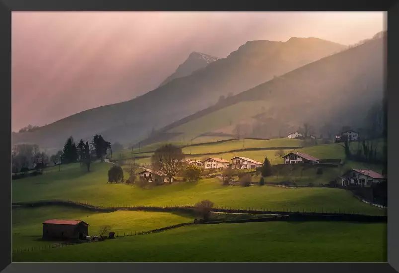 Les Pyrénéees basques - affiche pays basque