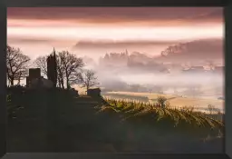 Les coteaux en vallée d' Ossau - affiche pays basque