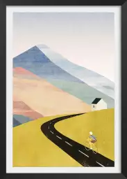 Cycling Home - affiche vélos