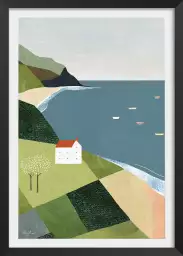 Maison sur la falaise - poster monde