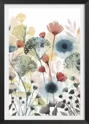 Rayons divers ensoleillés - affiche de fleurs