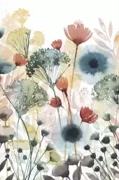 Rayons divers ensoleillés - affiche de fleurs