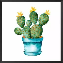 Pot de cactus - affiche cactus