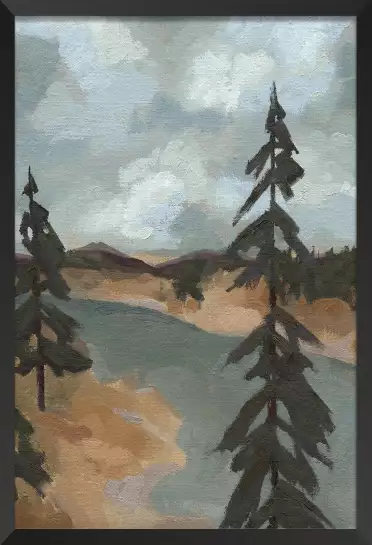 Rivière Yellowstone - peinture paysage
