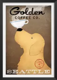 Golden Coffee Co - affiche chien