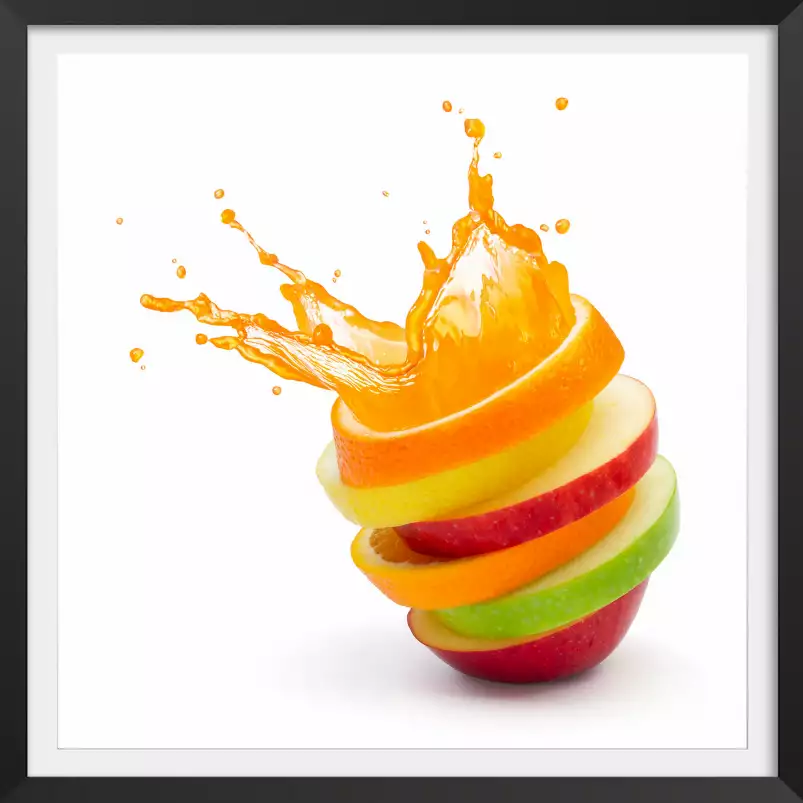 Cuisine explosion de fruits - affiche fruits