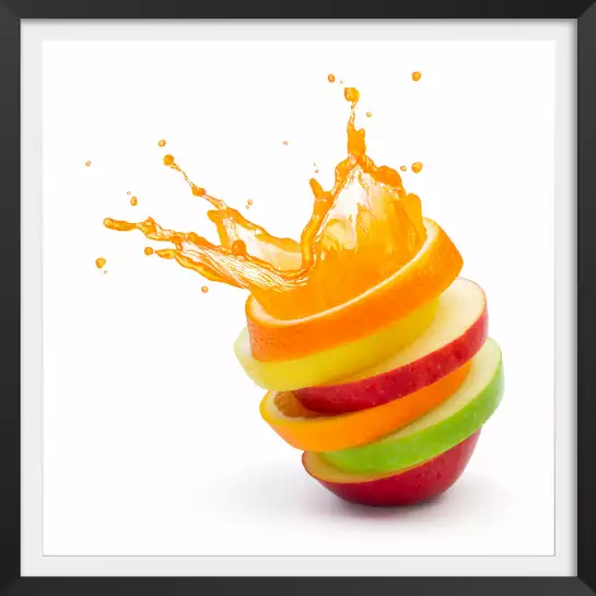 Cuisine explosion de fruits - affiche fruits