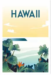 Hawaï - affiche monde