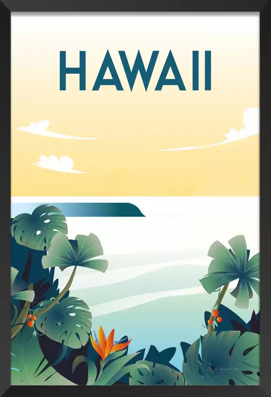 Hawaï - affiche monde