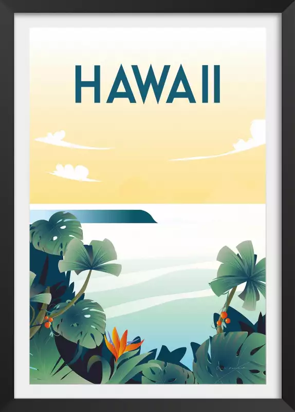 Hawaï - affiche monde